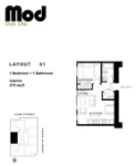 Mod Plan 01 1 bed+1 bath
