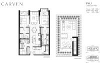 Carven Plan PHJ 2 bed+Flex+2 bath