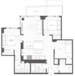 Luxe Lansdowne Plan B13 2 bed+DEN+ 2 bath