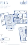 Soleil White Rock Plan PH3 2 bed+Family+2 bath