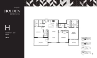 Holden Residences Plan H 3 bed + DEN 2 bath