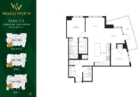 Wordsworth Plan C3 2 bed+2 bath