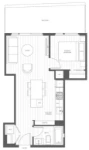 Luxe Lansdowne Plan A6 1 bed + 1 bath