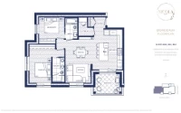 Century City Holland Park Suites 202,302,402 2 bed+2 bath+Flex
