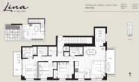 Lina at QE Park Plan PH3 3 bed+Flex+DEN+2 bath