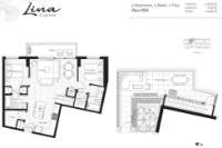 Lina at QE Park Plan PH8 2 bed+Flex+2 bath