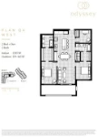 Odyssey Plan Q4 West 2 bed+DEN+ 2 bath