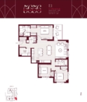 5656 Balaclava Plan E1 3 bed+2
