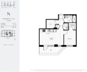 Clive at Collingwood Plan N 1 bed+Flex+1 bath