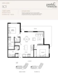 Park & Maven Plan C1 2 bed+2 bath