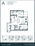 Milagro Plan A 2 bed+Flex+2 bath