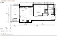 One Bear Mountain Plan A Jr 1 bed