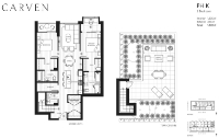 Carven Plan PHK 2 bed+2 bath