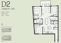 Thesis Plan D2 3 bed+DEN+2 bath