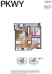 Parkway 1 - Aspect Plan B1 1 bed+1 bath