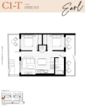 Earl Plan C1-T 2 bed+1 bath