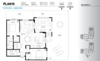 Hayer Town Centre Plan N 2 bed+2 bath